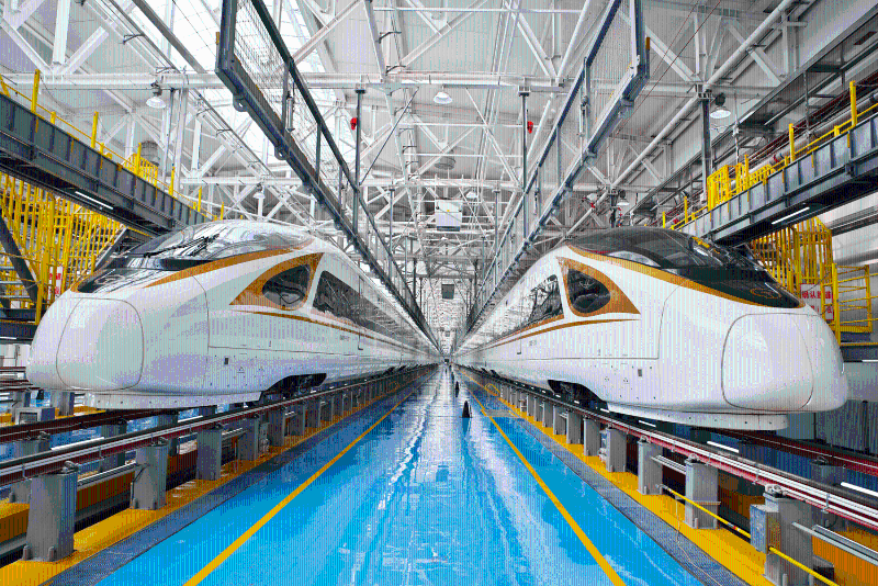 北京北动车基地作业平台轨道桥